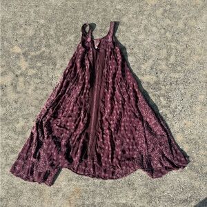 Johnny Was Plum Embroidered Top